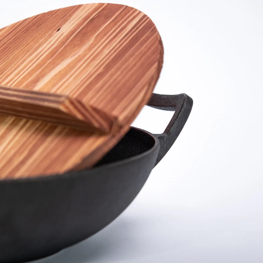 Tekari gietijzeren wokpan 32 cm voor inductie
