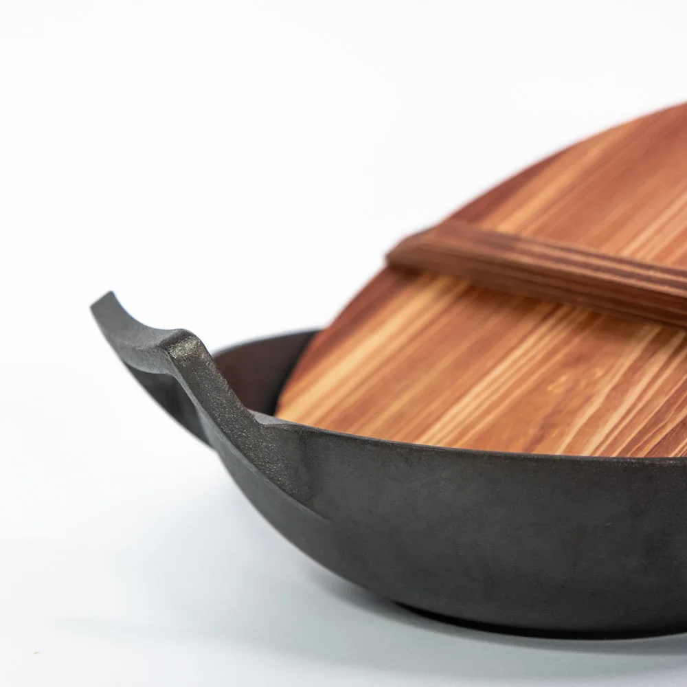 Tekari gietijzeren wokpan 32 cm voor inductie