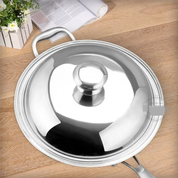 Konca rvs wokdeksel 30-38 cm