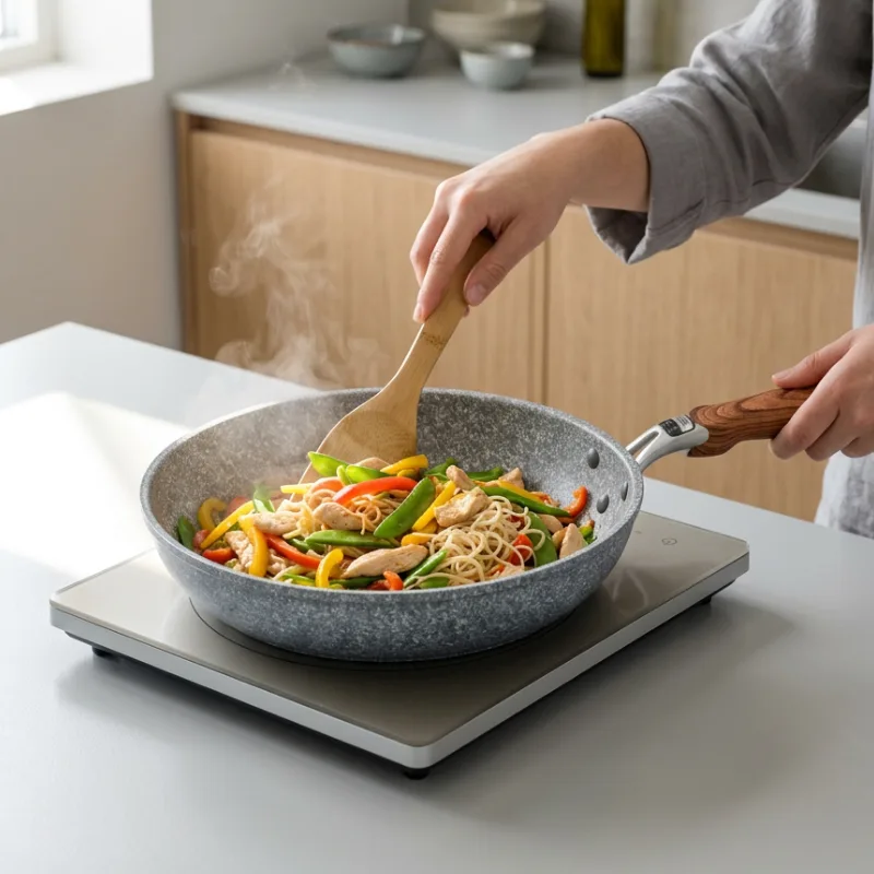 Keramische wokpan 28 cm