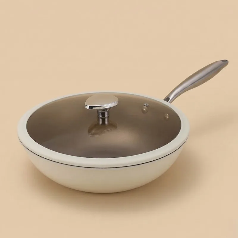Wok blanc induction