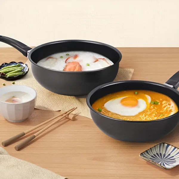 Aluminium wokpan 14-18 cm voor inductie, foto 4