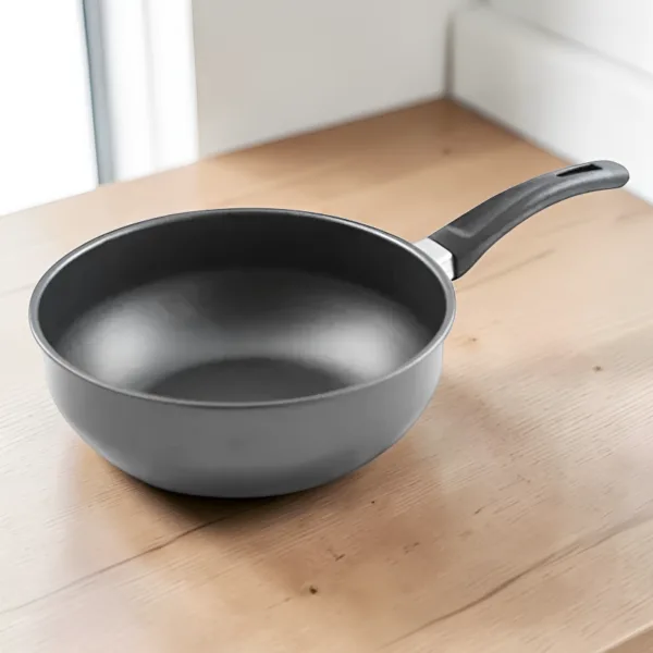 Aluminium wokpan 14-18 cm voor inductie, foto 2