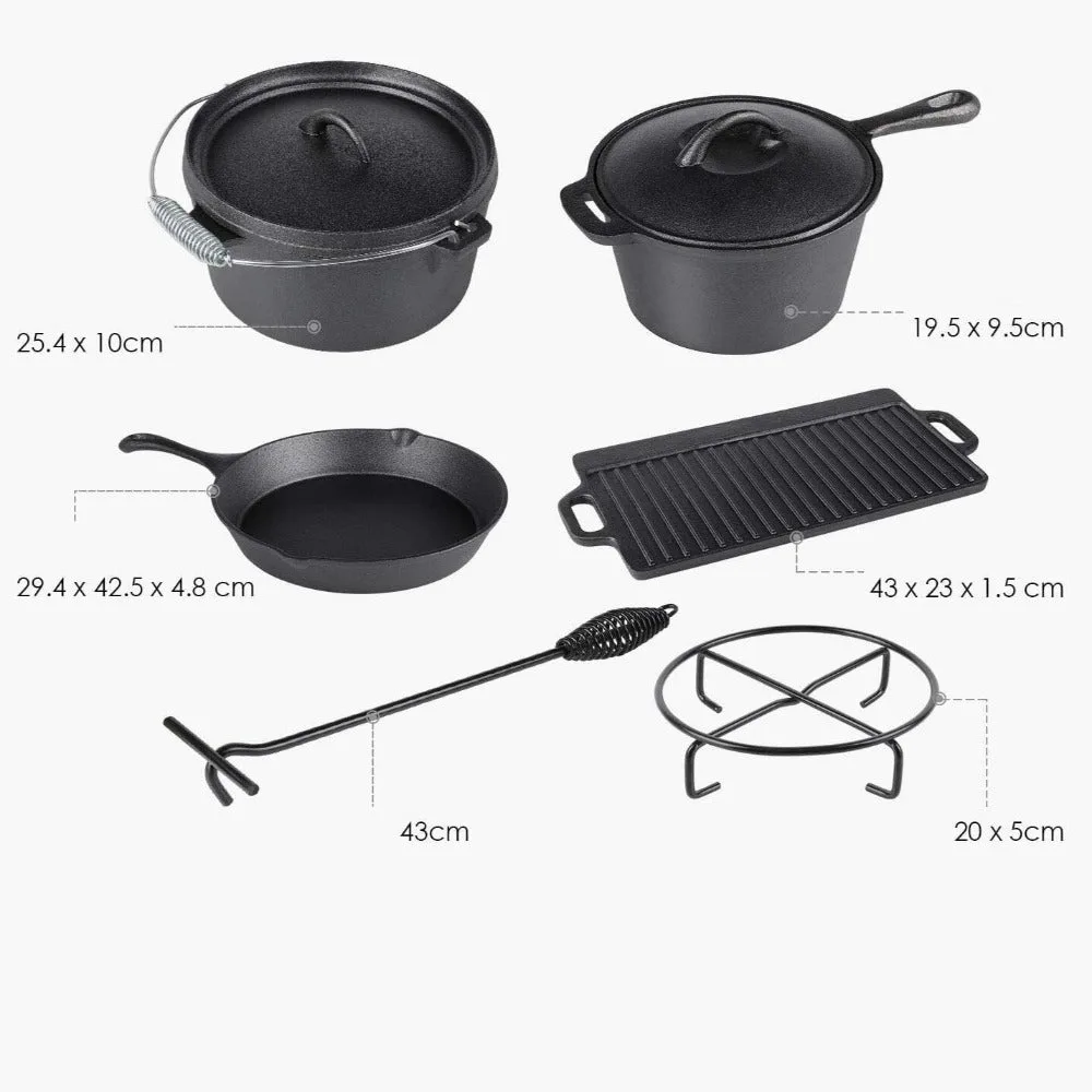 Gietijzeren wokset voor barbecue, foto 4