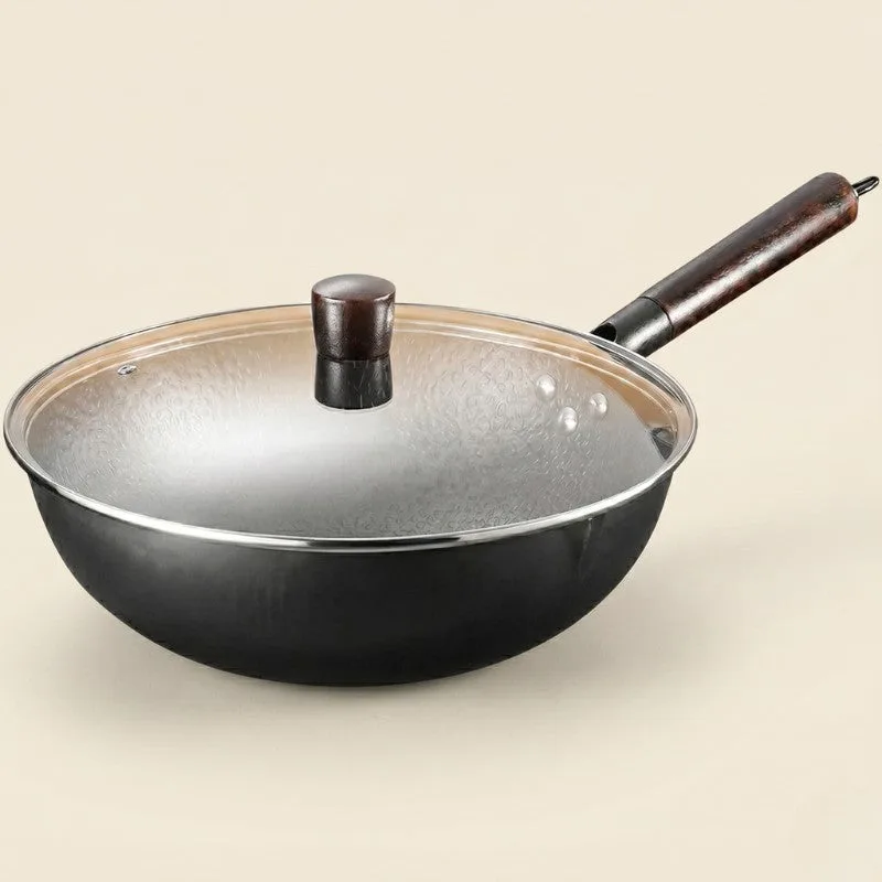 Haku stalen wokpan 32 cm voor inductie