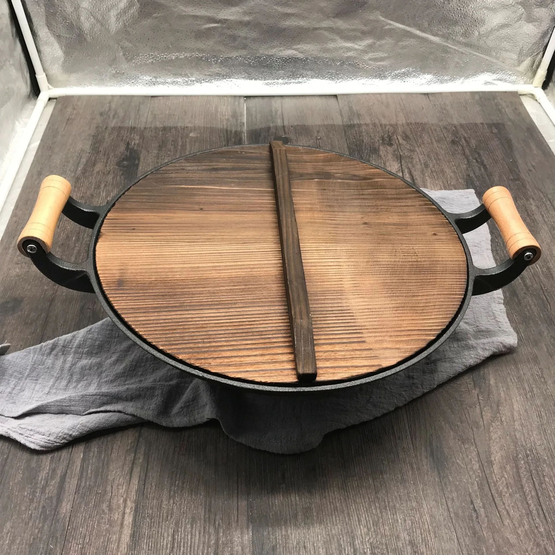 Jangsan gietijzeren wokpan, foto 6