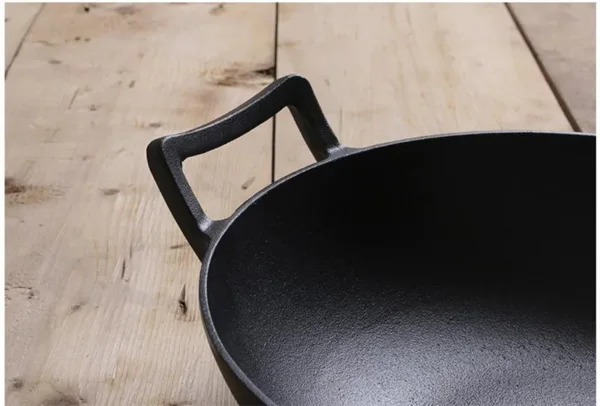 Gietijzeren wok voor inductie