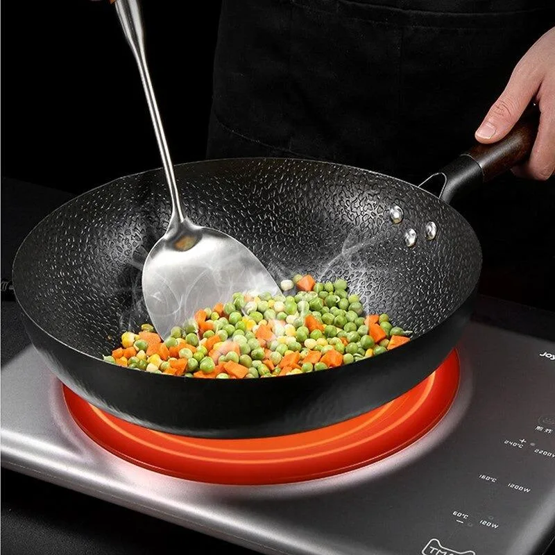 Haku stalen wokpan 32 cm voor inductie