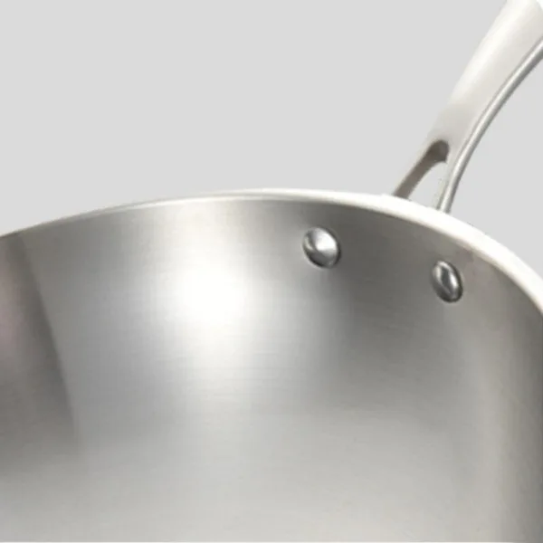 Kaimon rvs wokpan 32 cm voor inductie