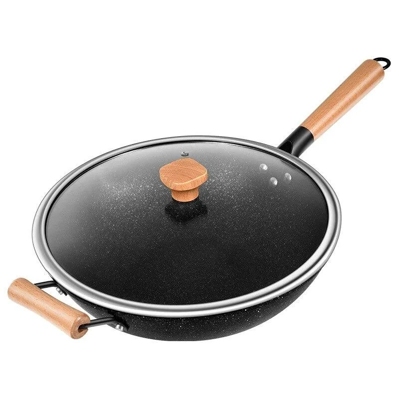 Le Poroshiri Wok Poignée Amovible