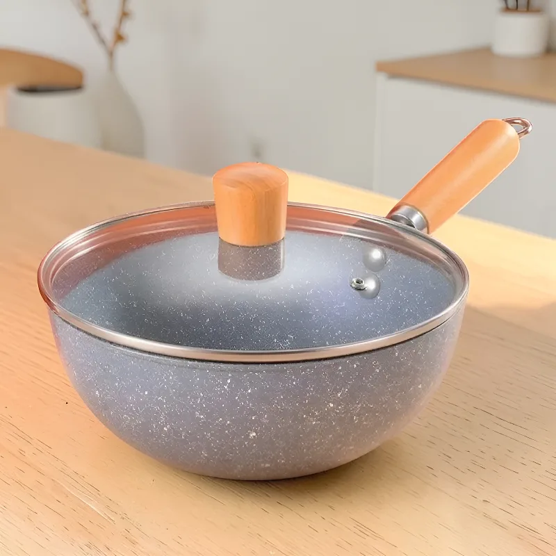 Inductiewokpan met deksel