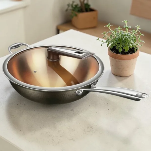 PFAS-vrije wokpan 32 cm, foto 2