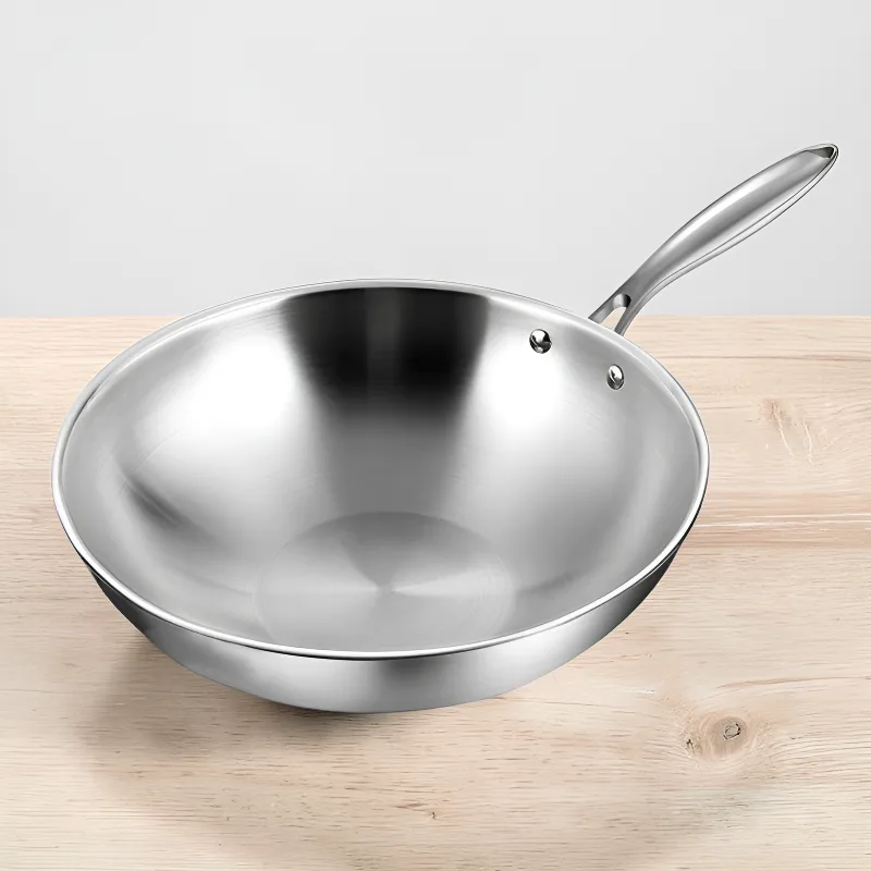 RVS wokpan voor inductie, foto 4