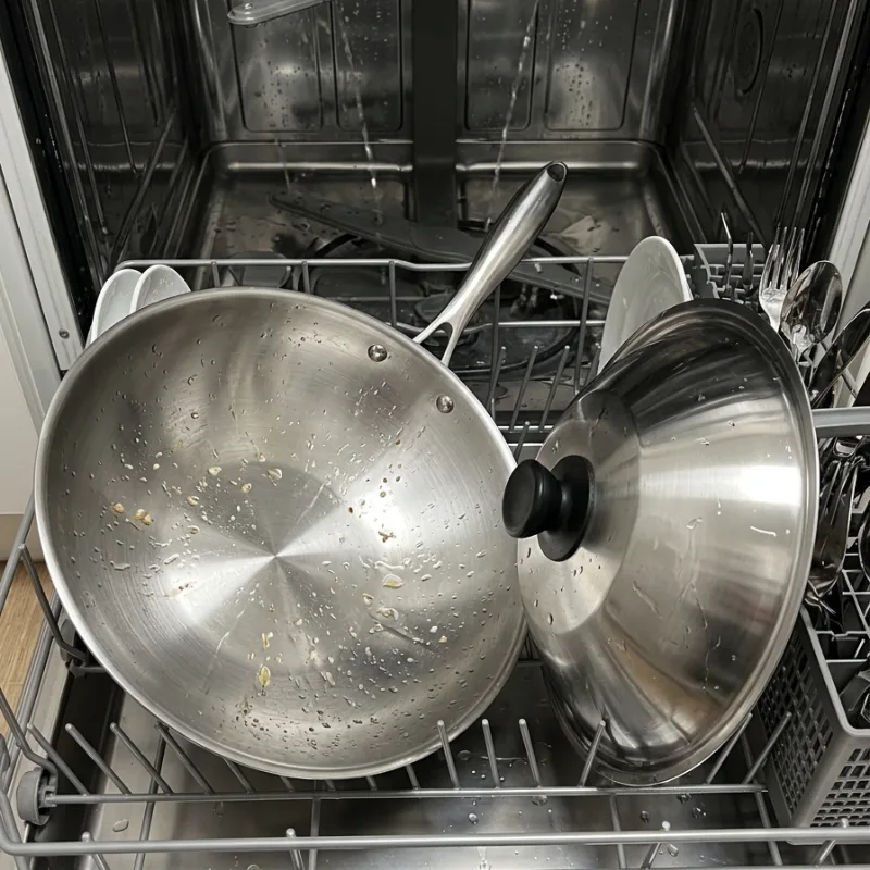 RVS wokpan voor inductie, foto 13