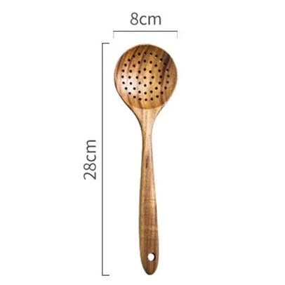 Wokspatel met houten steel