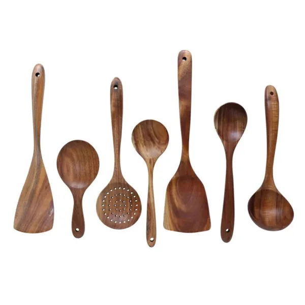 Wokspatel met houten steel