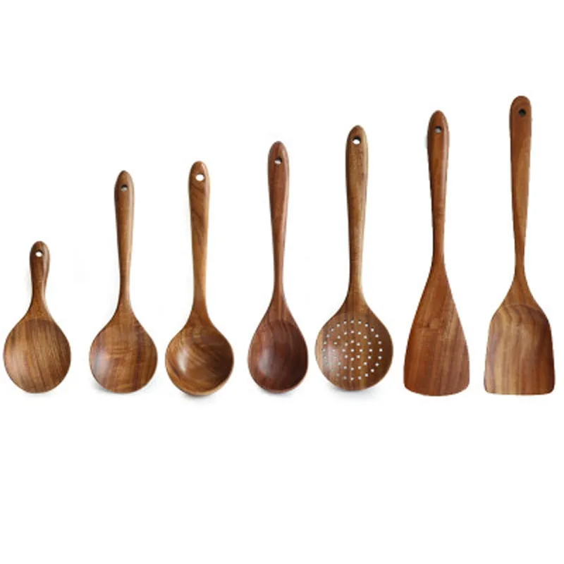Wokspatel met houten steel