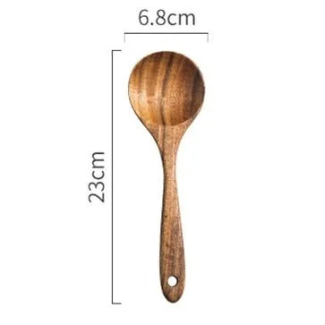 Wokspatel met houten steel