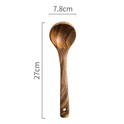 Wokspatel met houten steel