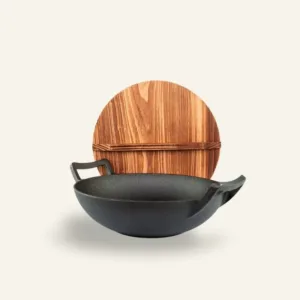 Tekari gietijzeren wokpan 32 cm voor inductie