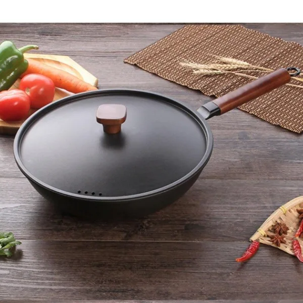 Tsukuba wokpan met deksel 32 cm, foto 3