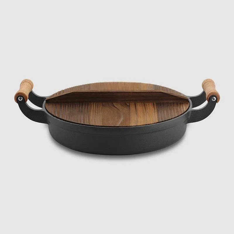 Gamaksan gietijzeren wokpan 29-31 cm