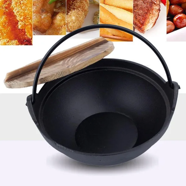 Kang gietijzeren wokpan 18-20 cm