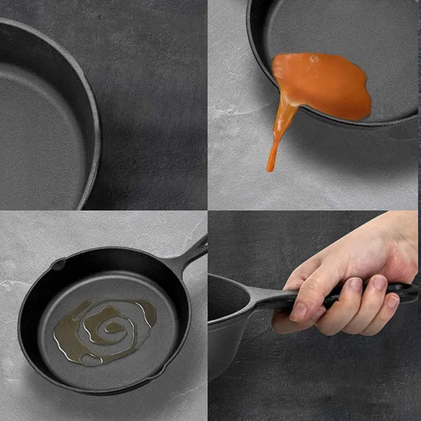 Kalda gietijzeren wokpan 14-20 cm