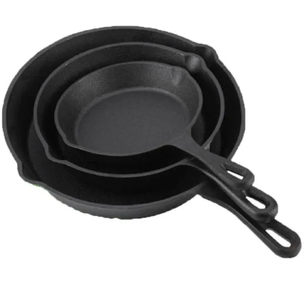 Kalda gietijzeren wokpan 14-20 cm