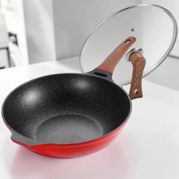 Wokpan met deksel voor inductie, foto 3