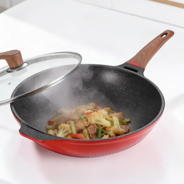 Wokpan met deksel voor inductie, foto 12
